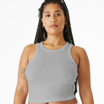 Bella Ladies Micro Rib Racer Tank Top Thumbnail